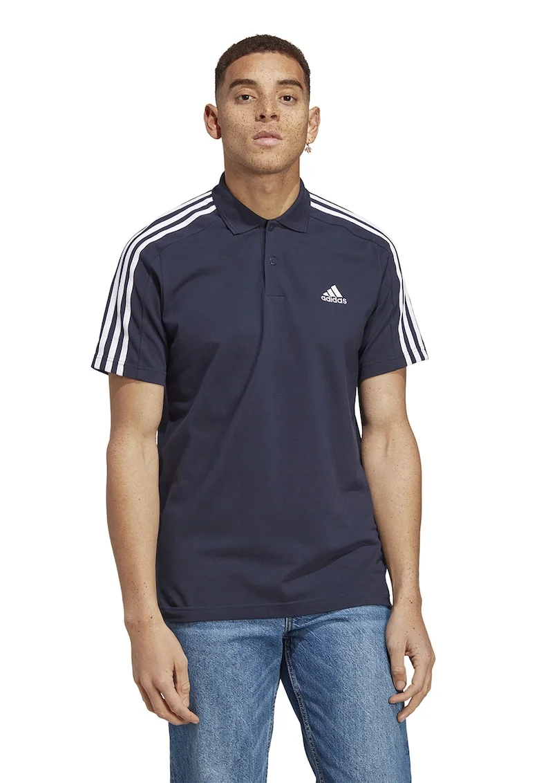 Tricou polo cu logo, Bleumarin