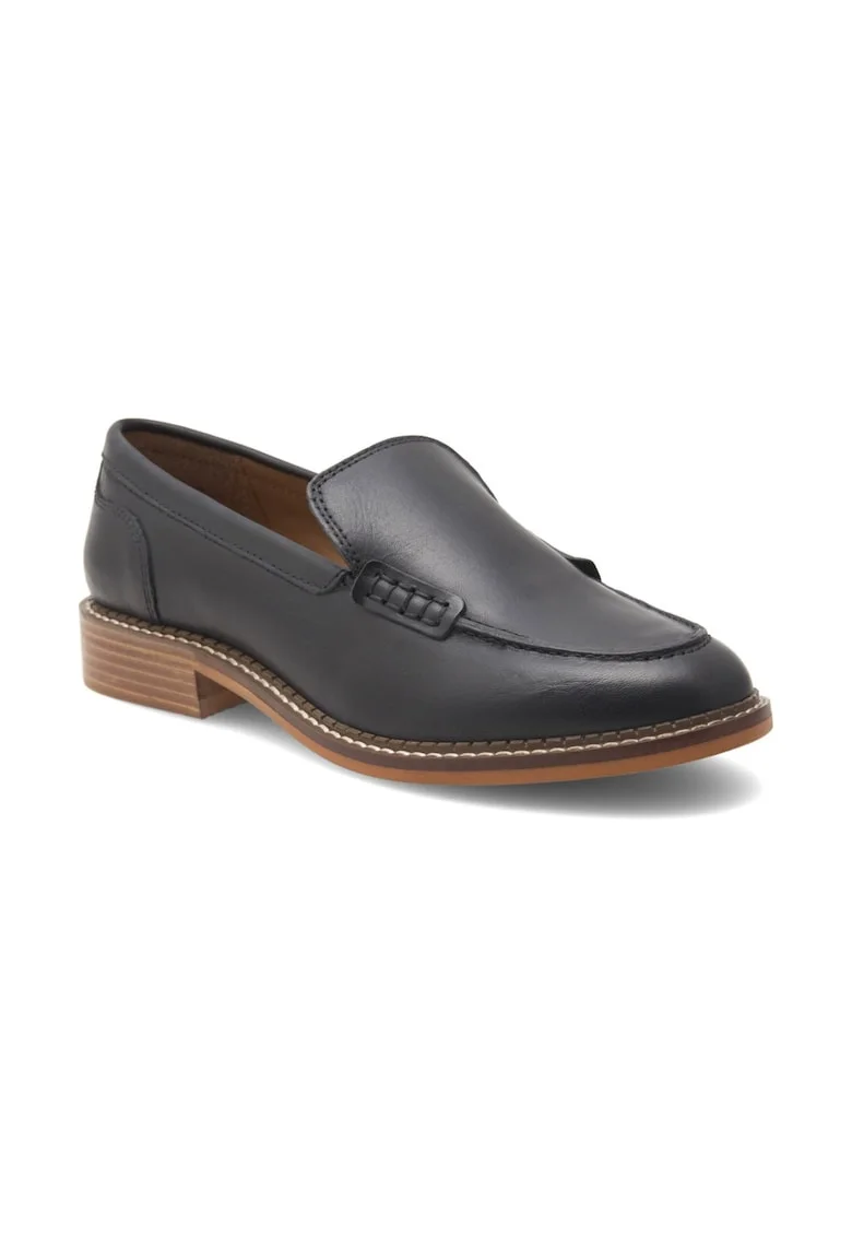 Mocasini dama,  331100, Piele naturala, Negru