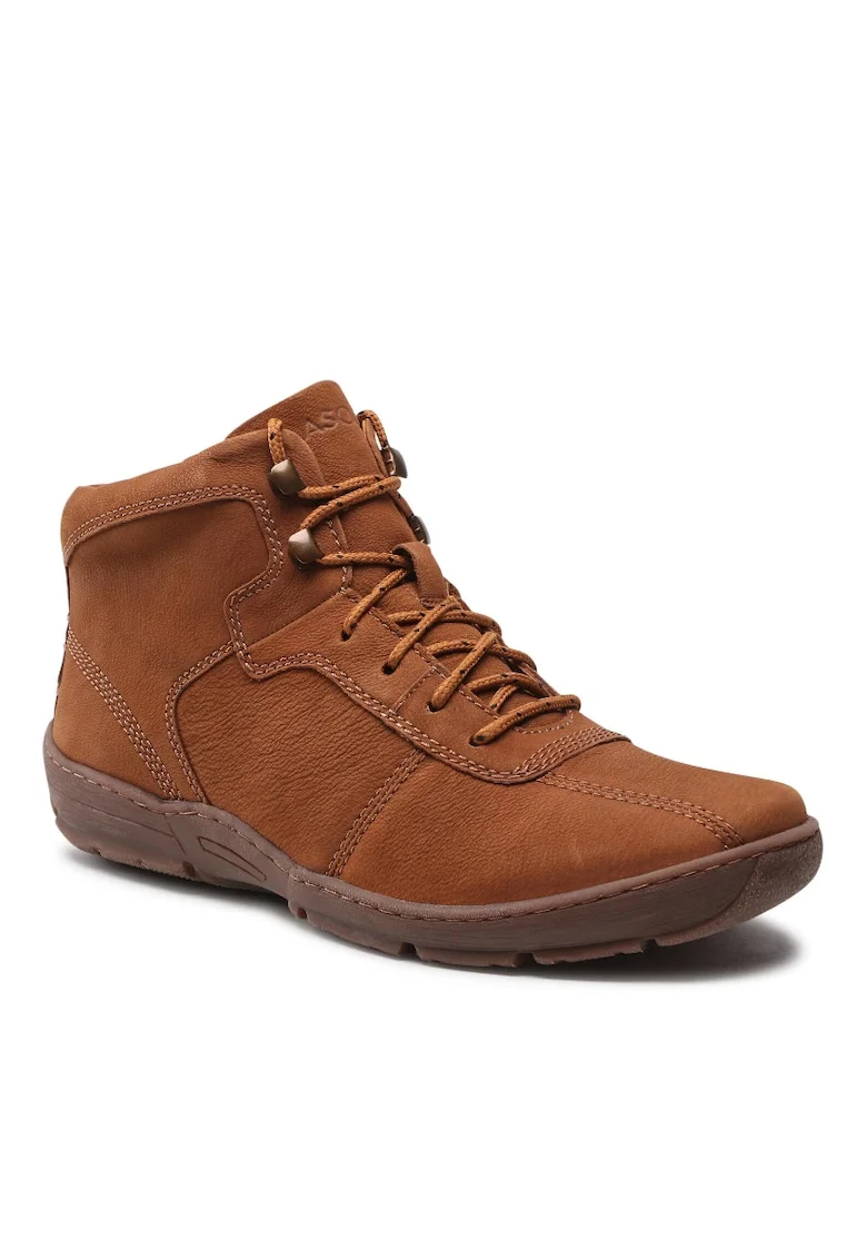Pantofi barbati,  5904862007304, Piele nabuc, Maro, Maro