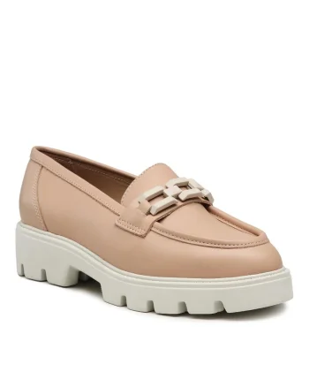 Pantofi dama,  5904862821870, Piele naturala, roz, Roz