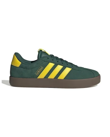 Pantofi sport VL Court 3.0 de piele intoarsa, Galben deschis/Verde englez