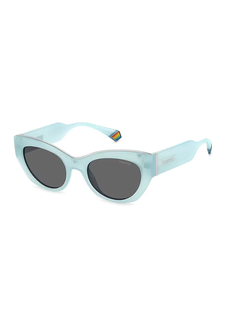 Ochelari de soare cat-eye polarizati, Albastru glaciar/Gri antracit