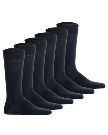 Set de sosete lungi unisex - 6 perechi, Albastru inchis