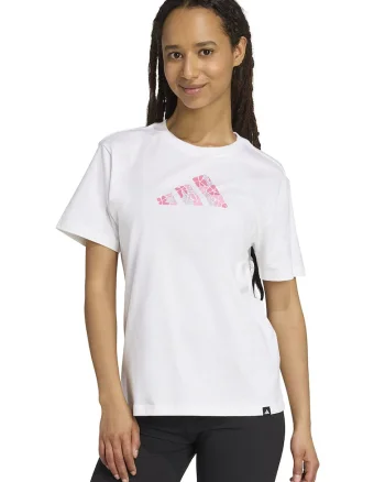 Tricou din bumbac cu imprimeu logo, Alb