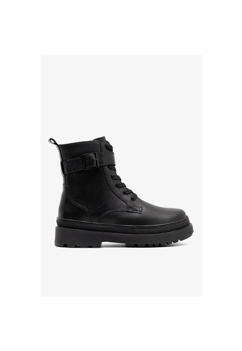 Ghete fete  5905588116820, Piele naturala, 33 EU, Negru