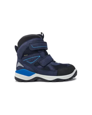 Cizme de iarna barbati  71026360159, Piele naturala, Albastru