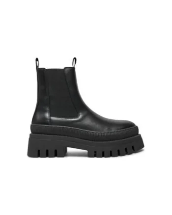 Botine dama  1-25494-41, Piele naturala, 41 EU, Negru