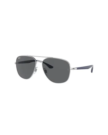 Ochelari de soare aviator unisex cu lentile uni, Albastru