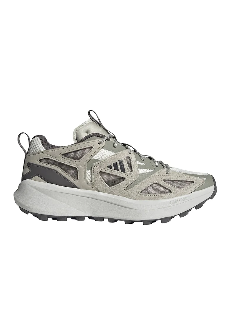 Pantofi sport wedge cu garnituri de piele intoarsa Kantai, Maro/Kaki