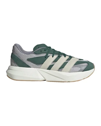 Pantofi sport cu talpa wedge si insertii din plasa Lightblaze, Gri/Bej/Verde englez