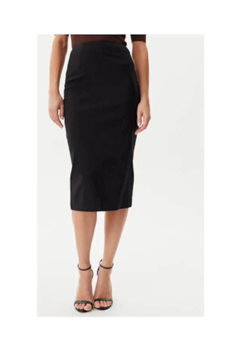 Fusta creion midi cu slit
