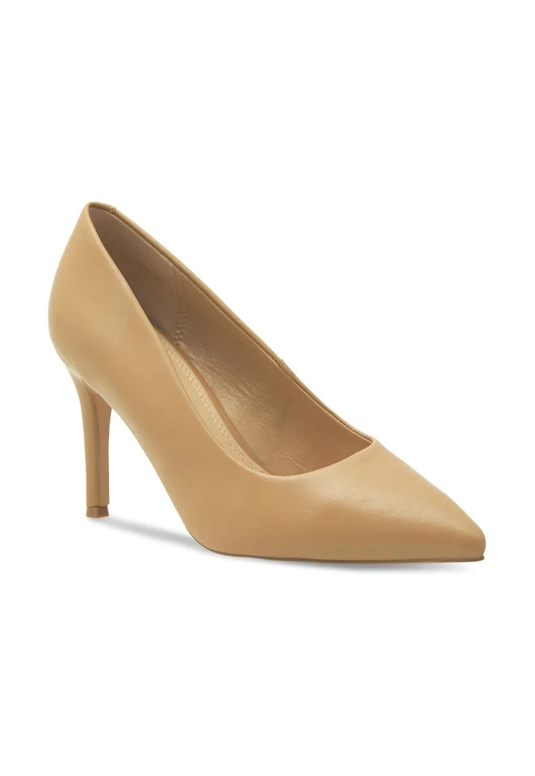 Pantofi dama,  490449, Piele naturala, Bej