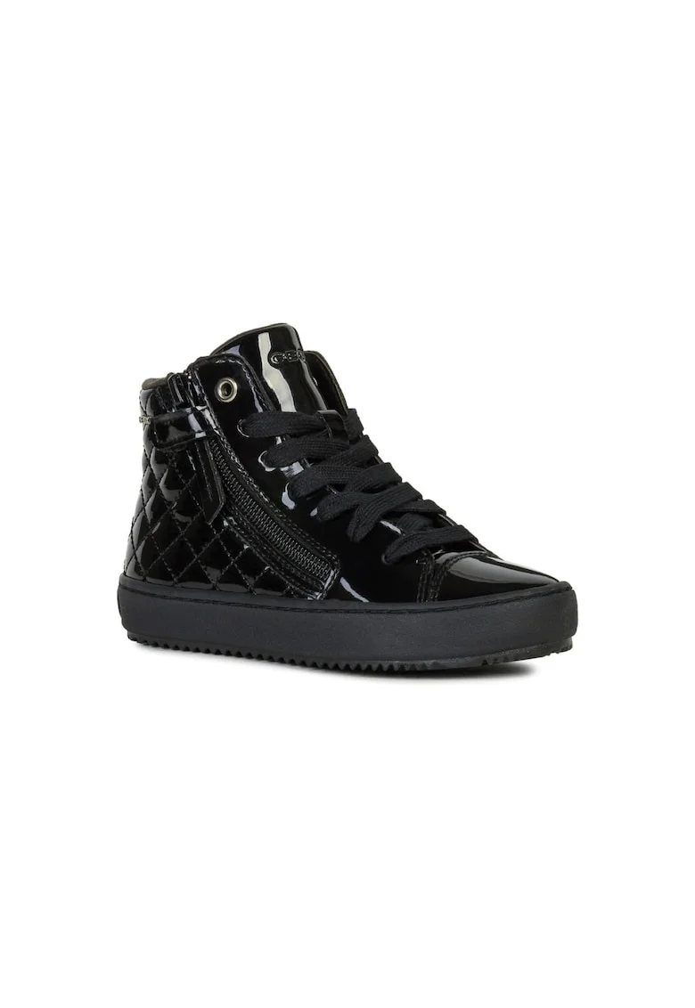 Espadrile fete,  J Kalispera, Piele naturala, Negru