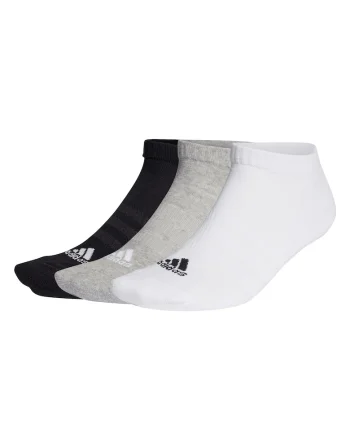 Set de sosete pana la glezna, unisex - 3 perechi, Alb/Negru/Gri