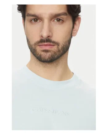 Tricou uni cu decolteu la baza gatului din bumbac