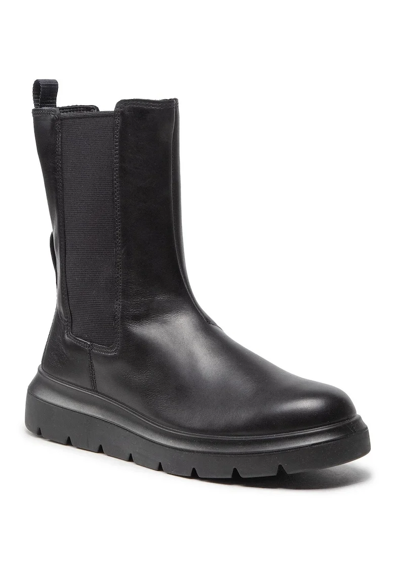 Botine dama  21622301001, Piele naturala, Negru, Negru