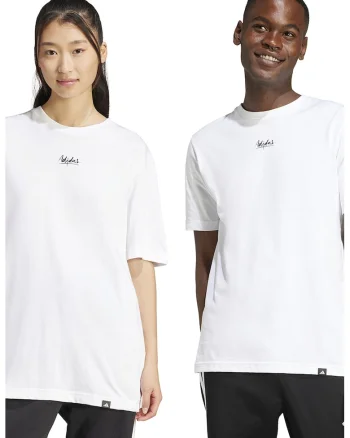 Tricou din amestec de bumbac cu imprimeu grafic pe partea din spate, Alb