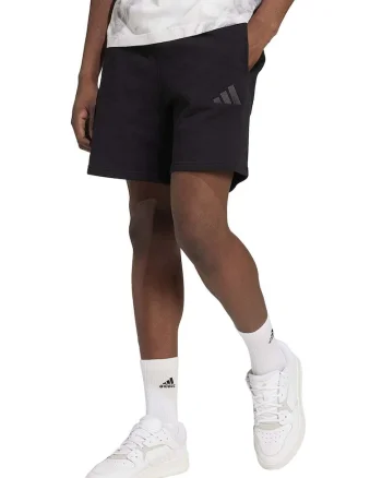 Pantaloni scurti regular-fit din bumbac, Negru