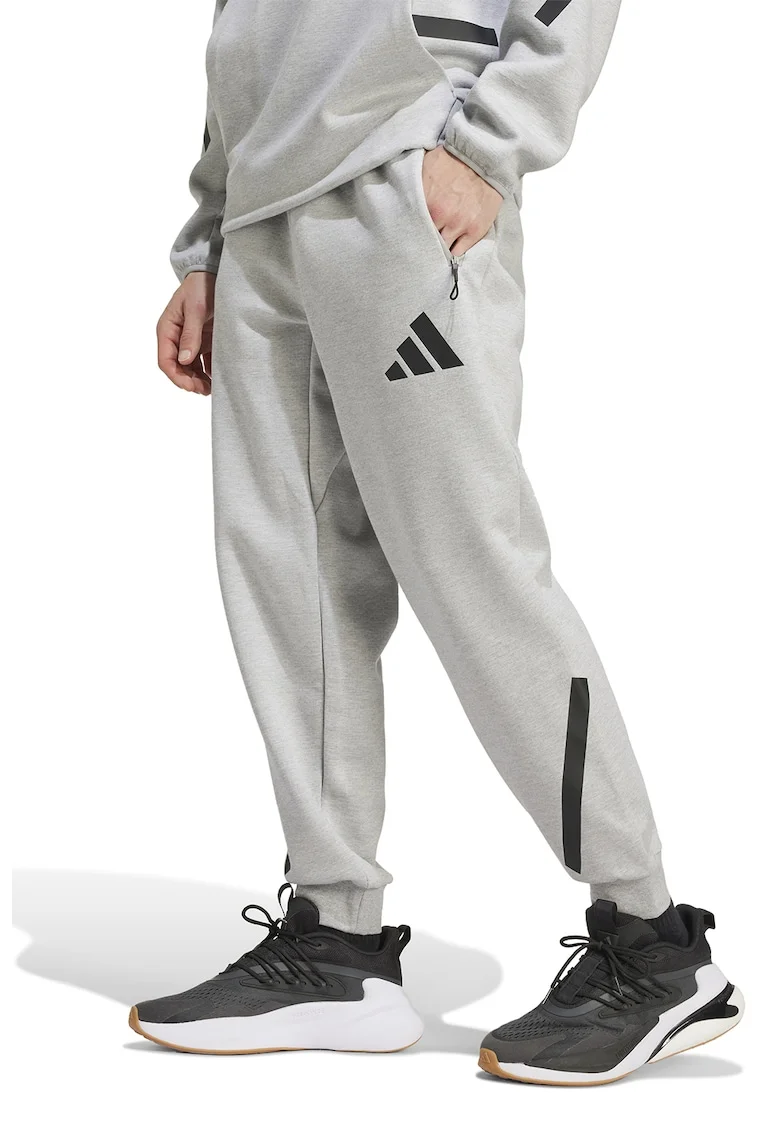Pantaloni de trening relaxed fit cu snur Z.N.E., Gri inchis