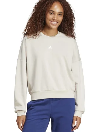 Bluza de trening lejera cu maneci cazute, Alb murdar