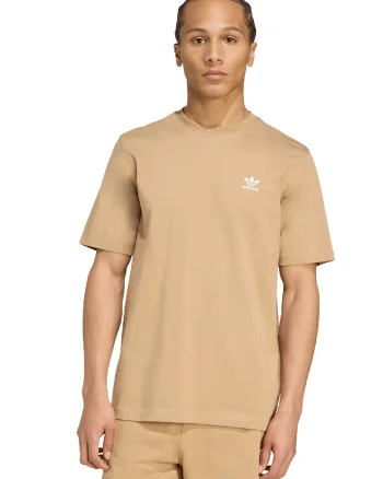 Tricou regular fit din bumbac Trefoil, Maro nisip