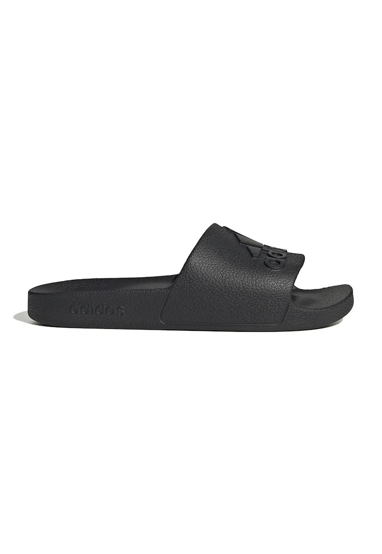 Papuci cu logo Adilette, Negru