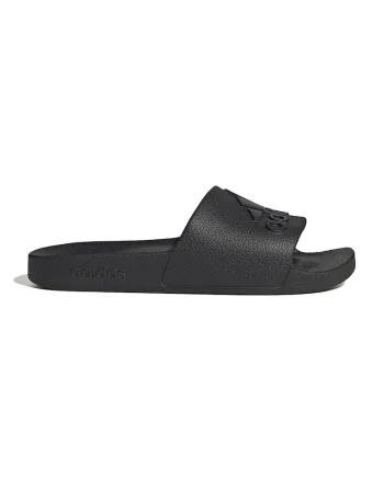 Papuci cu logo Adilette, Negru