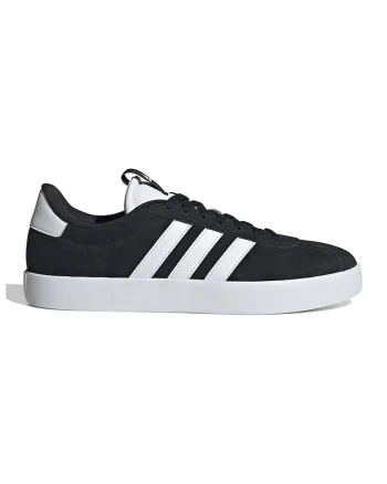 Pantofi sport VL Court 3.0 de piele intoarsa, Negru/Alb optic