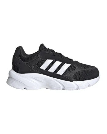 Pantofi sport cu logo Crazychaos 2000, Negru/Alb optic