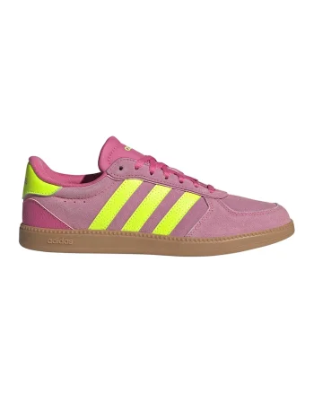 Pantofi sport Breaknet Sleek cu logo, Roz inchis/Verde lime