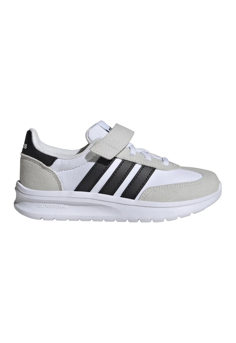 Pantofi sport cu velcro Run 70s 2.0, Negru/Alb optic/Grej