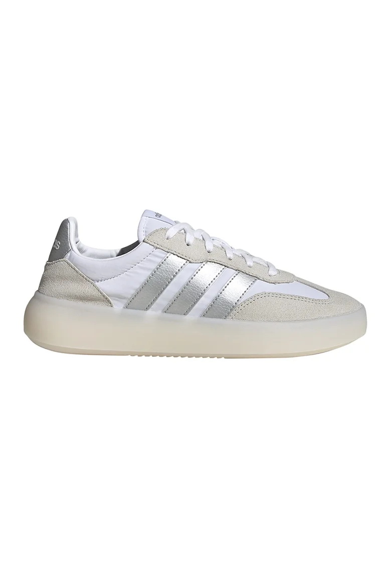 Pantofi sport Barreda Decode cu garnituri din piele intoarsa, Gri deschis/Alb murdar