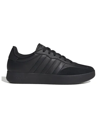 Pantofi sport din piele ecologica cu insertii din piele intoarsa Barreda, Negru