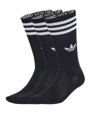 Set de sosete lungi unisex cu logo - 3 perechi, Negru