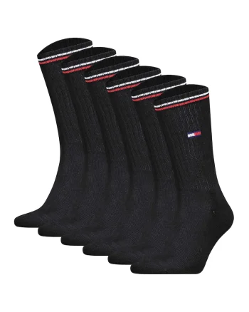Set de sosete unisex pentru tenis 166541 - 6 perechi, Negru