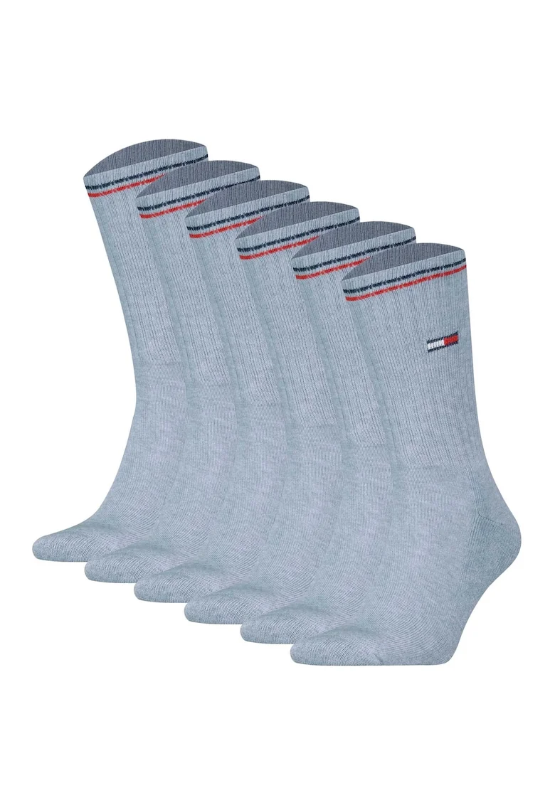 Set de sosete unisex pentru tenis 166541 - 6 perechi, Albastru deschis