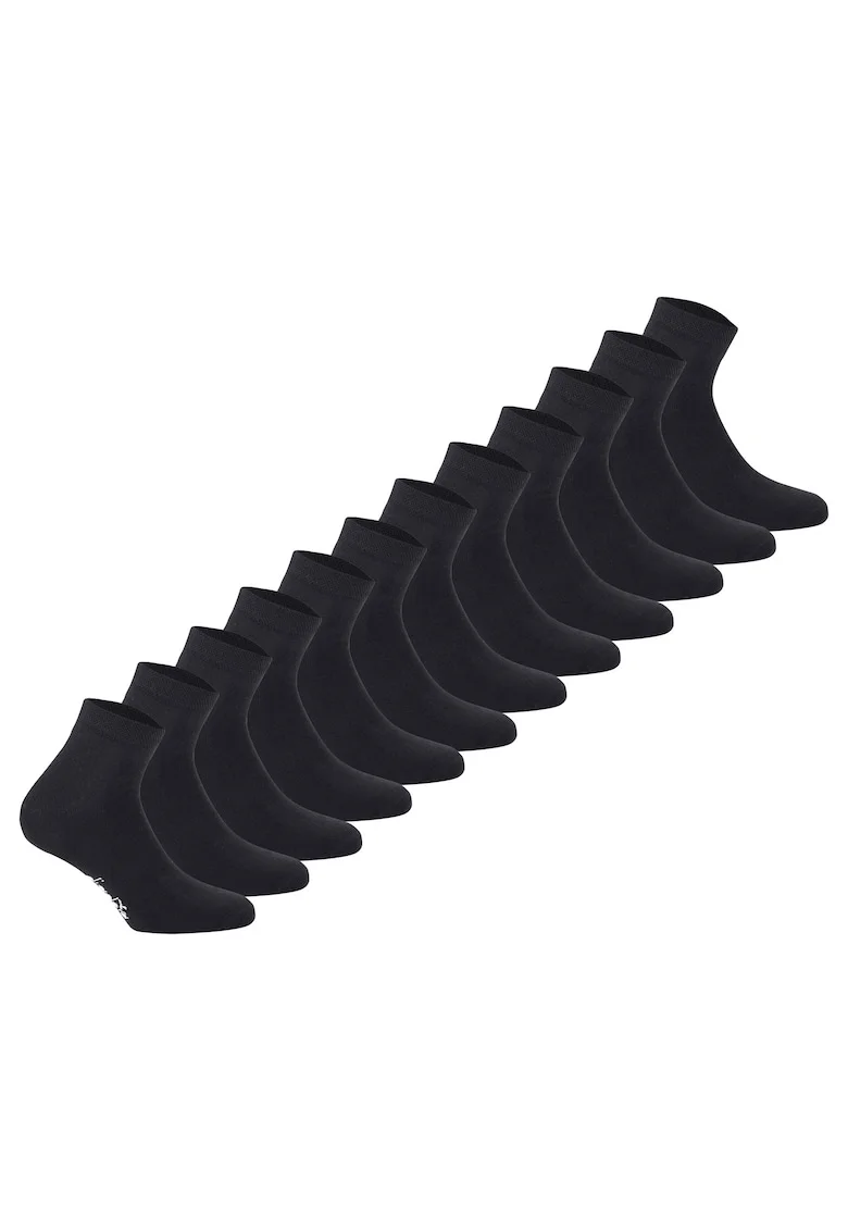 Set de sosete scurte unisex - 12 perechi, Negru