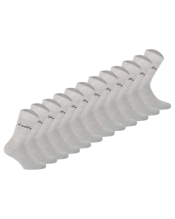 Set de sosete lungi unisex - 12 perechi, Gri deschis