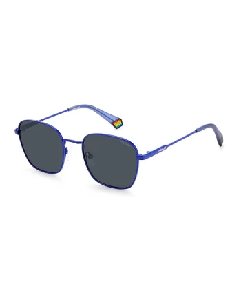 Ochelari de soare patrati unisex polarizati, Albastru royal