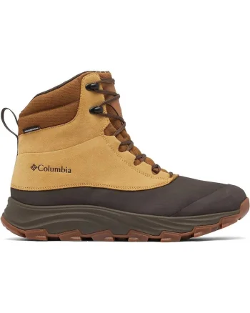 Ghete barbati Expeditionist Shield Waterproof,  Piele intoarsa, Maro/Bej