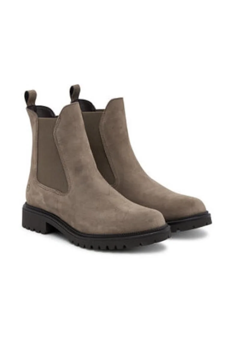 Botine dama 305246752,  Piele naturala, Gri