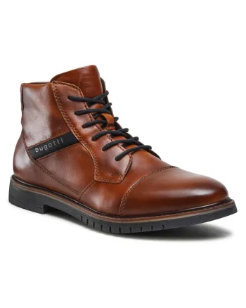 Ghete barbatesti,  piele naturala, maro,