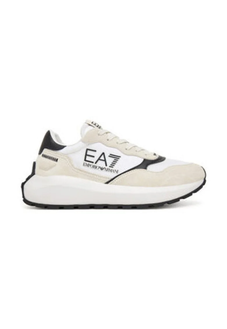 Tenisi barbati, Emporio Armani  piele naturala, bej/alb