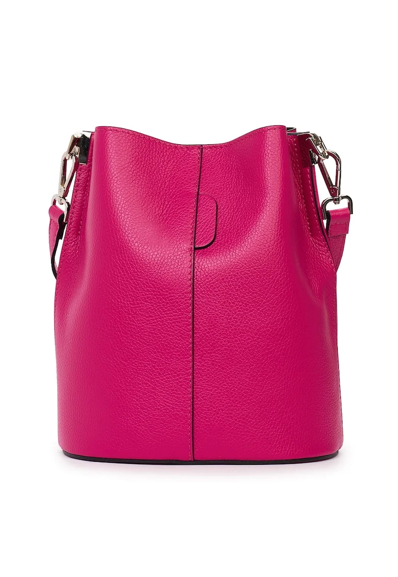 Geanta dama din piele naturala Mimosa, Fucsia