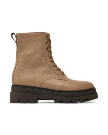 Botine si ghete  din piele naturala bej, Bej