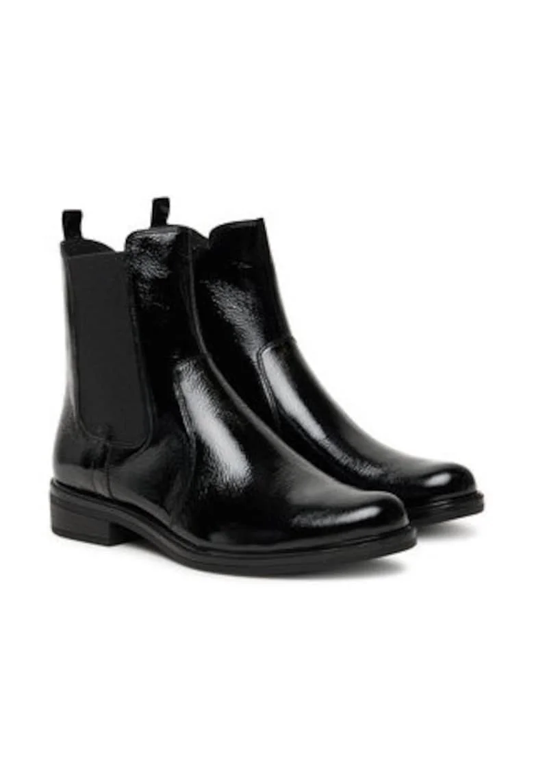 Botine dama  piele naturala, Negru