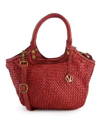 Geanta tote  piele naturala, bordou, 36x23x11cm, curea detasabila 61cm, 1 buzunar interior