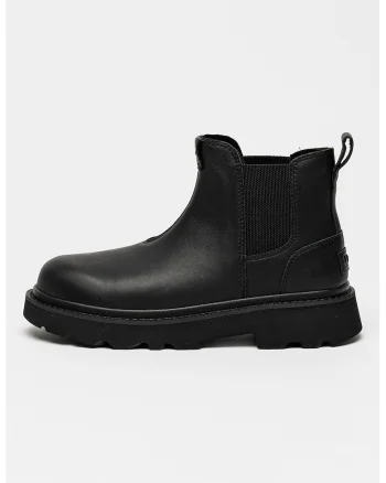 Ghete Chelsea din piele, Negru
