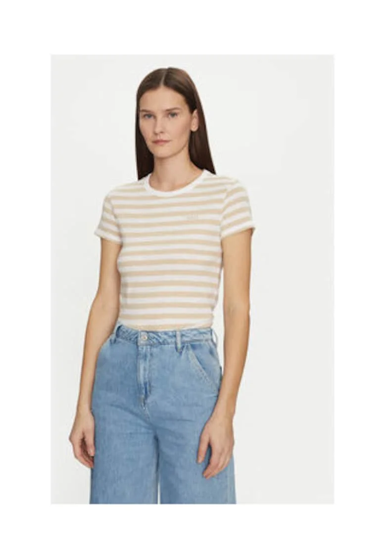 Tricou dama,  Bumbac, Bej