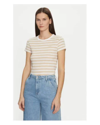 Tricou dama,  Bumbac, Bej